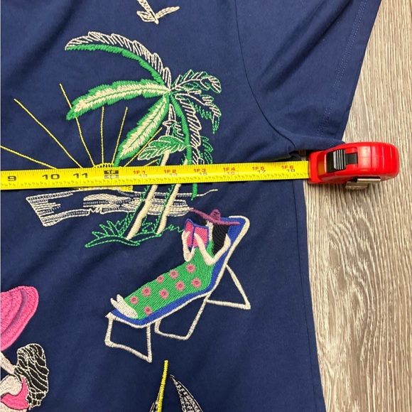 Johnny was  Graphic T-Shirt with Colorful Embroidery - Picture 5 of 12